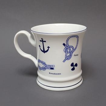 Preview: Gravurbecher Porzellanbecher-Knotenbecher gerade